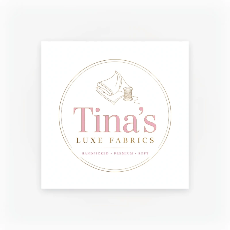 Tina's luxe fabrics logo
