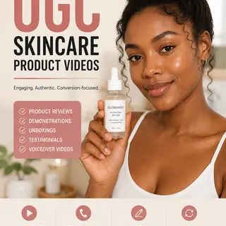 I will create engaging UGC skincare product videos